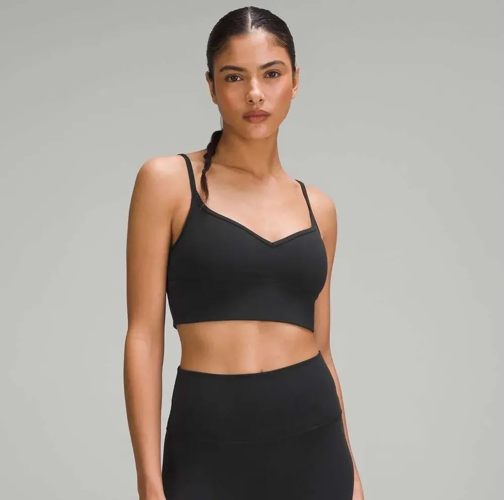 Lululemon Align Sweetheart Bra Light Support A/B Cup Black Size 4